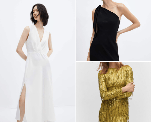 Party dresses cover photo collage