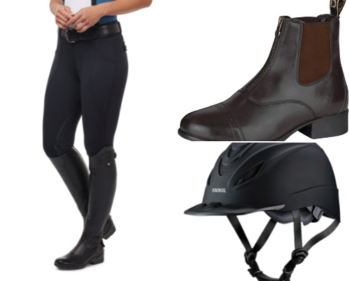 Riding clothes cover photo collage