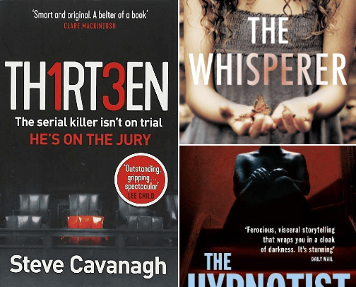 Thrillers and mysteries cover photo collage