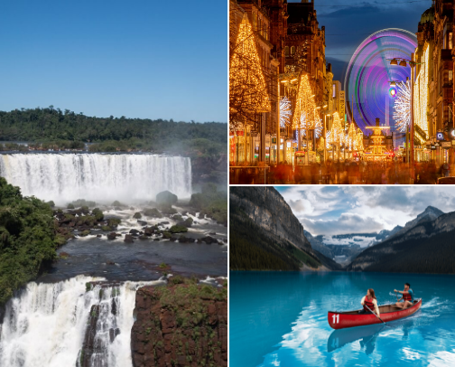 Iconic places to add to your Travel Bucket List 🗺️📍 cover photo collage