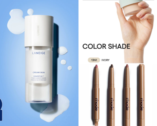 Dewy makeup cover photo collage