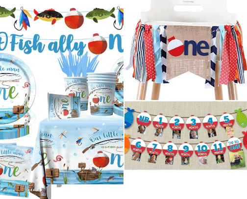 1st birthday, O' FISH-ally one cover photo collage