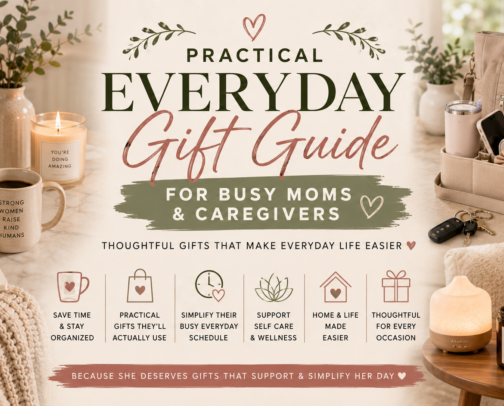 Practical Everyday Gift Guide for Busy Moms and Caregivers cover photo collage