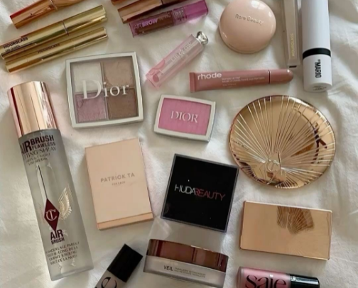 Makeup routine cover photo collage