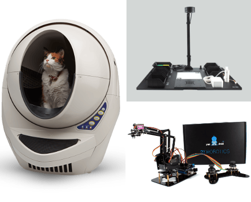 "Smart robots that bring the future i to your home-practical, exciting, and irresistible. Products that grab attention and are easy to sell. cover photo collage