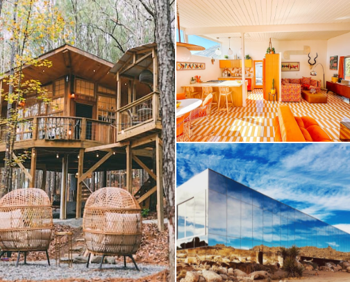 The BEST Airbnbs in the US! cover photo collage