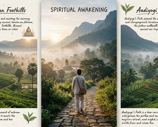 The Ultimate 7-Day South India Reset: From Isha Ashram Silence to Ooty Mist & Mysore Royalty cover photo collage