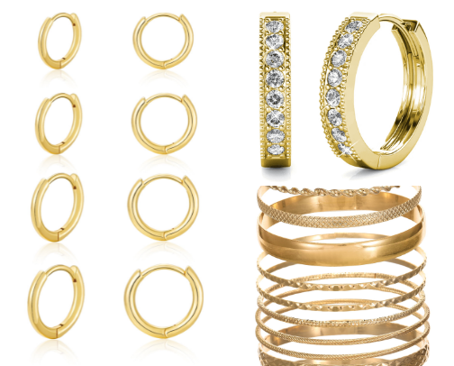 Gold Jewelry Favorites cover photo collage