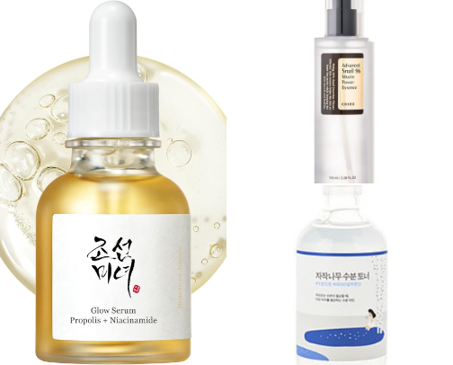 Affordable Korean Skincare Dupes for Glass Skin cover photo collage