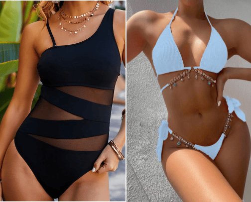 Beachwear cover photo collage