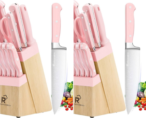 Pink kitchen lovers cover photo collage