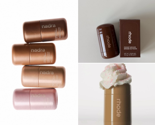 Rhode makeup cover photo collage