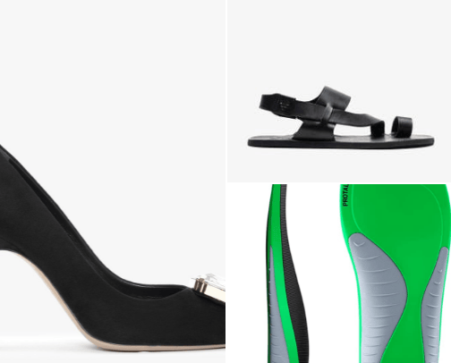 Women shoes cover photo collage