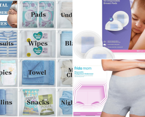 Hospital Bag Essentials cover photo collage