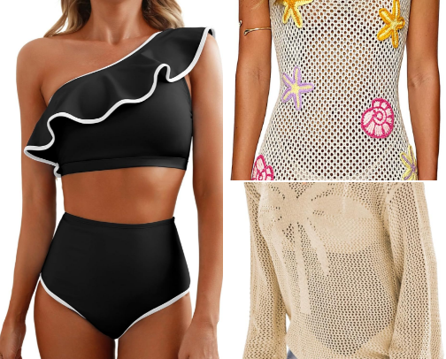 Pool , lake or beach day favorites 😎☀️👙 cover photo collage