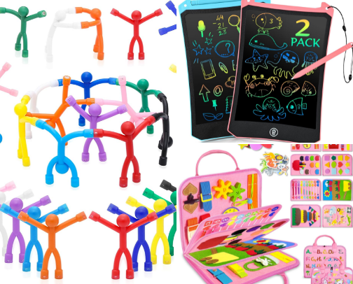Children's Travel Toys cover photo collage