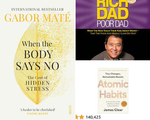 ✨ Books That Shift Your Mindset cover photo collage