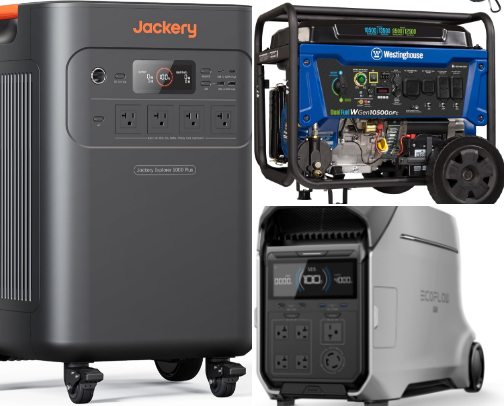 The Off-Grid Emergency Blueprint: Home Backup Power & Storm Preparedness cover photo collage