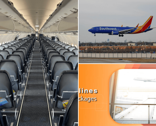 Book travel airline tickets cover photo collage