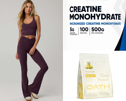 Gym girl essentials cover photo collage