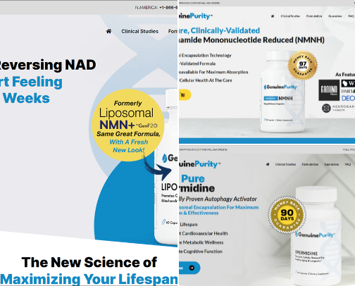 Anti-Aging Formulations For Male and Female Longevity cover photo collage