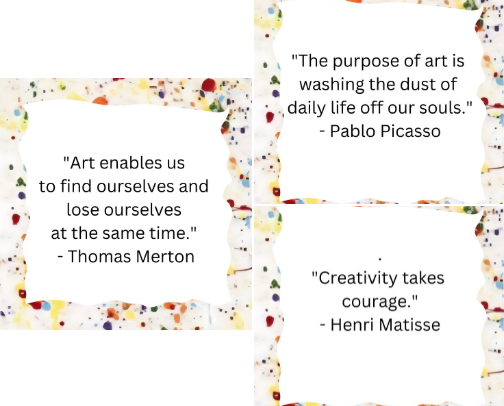 Art Quotes: Words That Move My Paintbrush cover photo collage