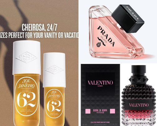 parfume cover photo collage