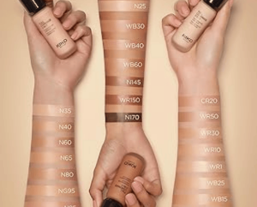 Kiko Milano full coverage 2 in 1 Foundation cover photo collage