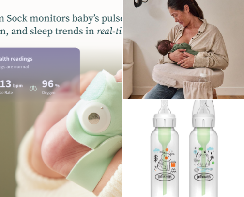 Baby items that I used with both of my kiddos cover photo collage