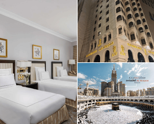 Best Accommodations and Travel Services for Hajj and Umrah cover photo collage