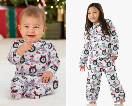 Kids Christmas pjs cover photo collage
