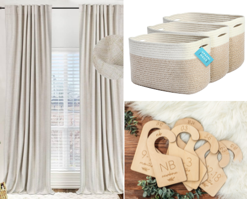 Nursery Organization & Neutral Decor (Minimalist & Budget-Friendly) cover photo collage