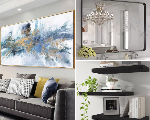 Elegant Touches: Home Decor Essentials cover photo collage
