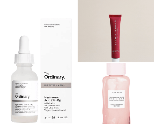 Check out these skincare products ⭐ cover photo collage