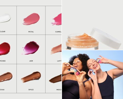 Lip care products that target dry lips and are a great addition to a simple makeup routine cover photo collage
