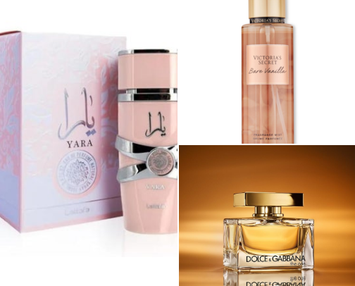Scents & Charm 🩰 cover photo collage