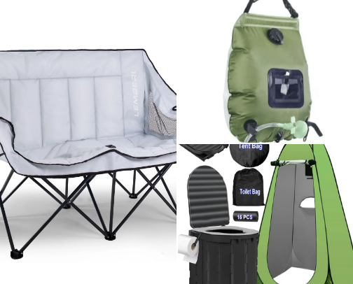 Camping or Glamping? cover photo collage