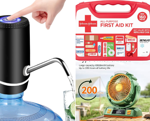 Camping essentials cover photo collage