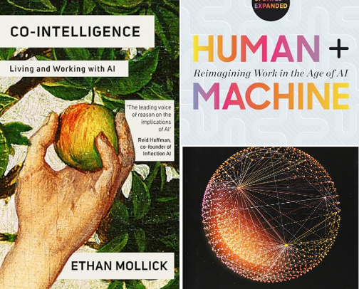 The Collaborative Frontier: Navigating Life with Co-Intelligence cover photo collage