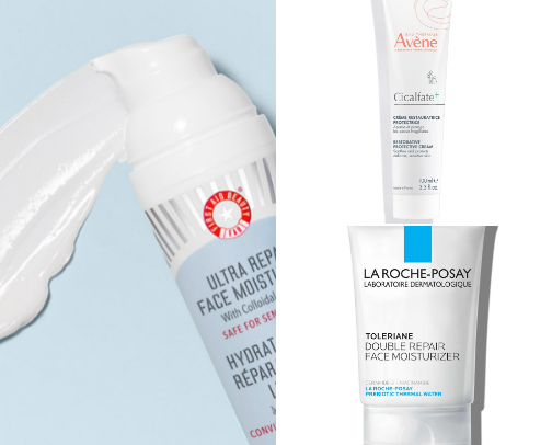 Best moisturizers for dry, sensitive acne prone skin cover photo collage