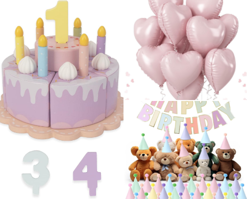 First Birthday cover photo collage