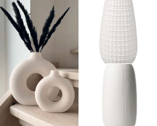 ceramic vases cover photo collage