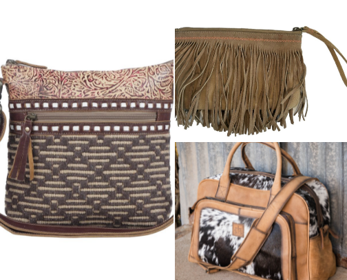 Bags: Handbags, totes, overnight, weekender & wristlets. cover photo collage