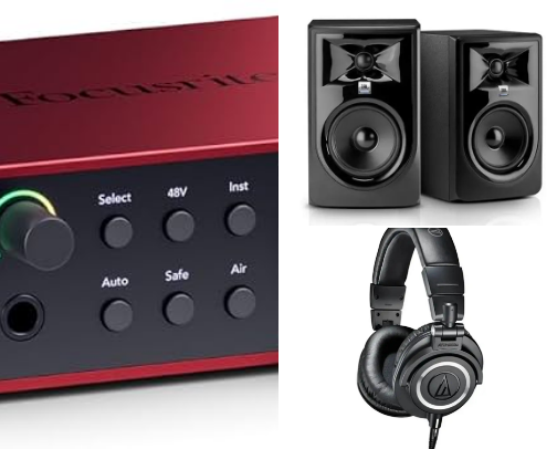 Essential Budget Home Studio Gear cover photo collage