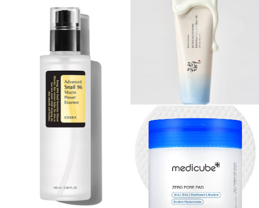 Best Korean skincare products for glass skin cover photo collage