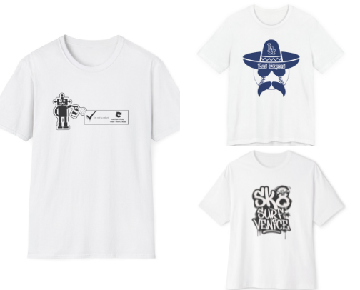 Print on Demand Tees “My hand-designs  via Printify + Shopify — bold, comfy, fast shipping. Perfect for streetwear lovers.” cover photo collage