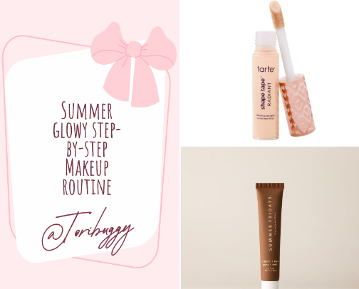 💄My step-by-step guide for a glowy makeup routine 💄 cover photo collage