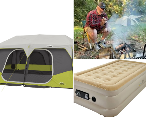 Camping/Glamping Supplies cover photo collage