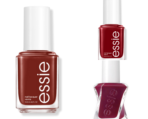 My go-to red nail polish from Essie cover photo collage