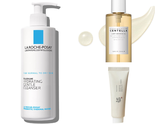 Affordable skincare products cover photo collage